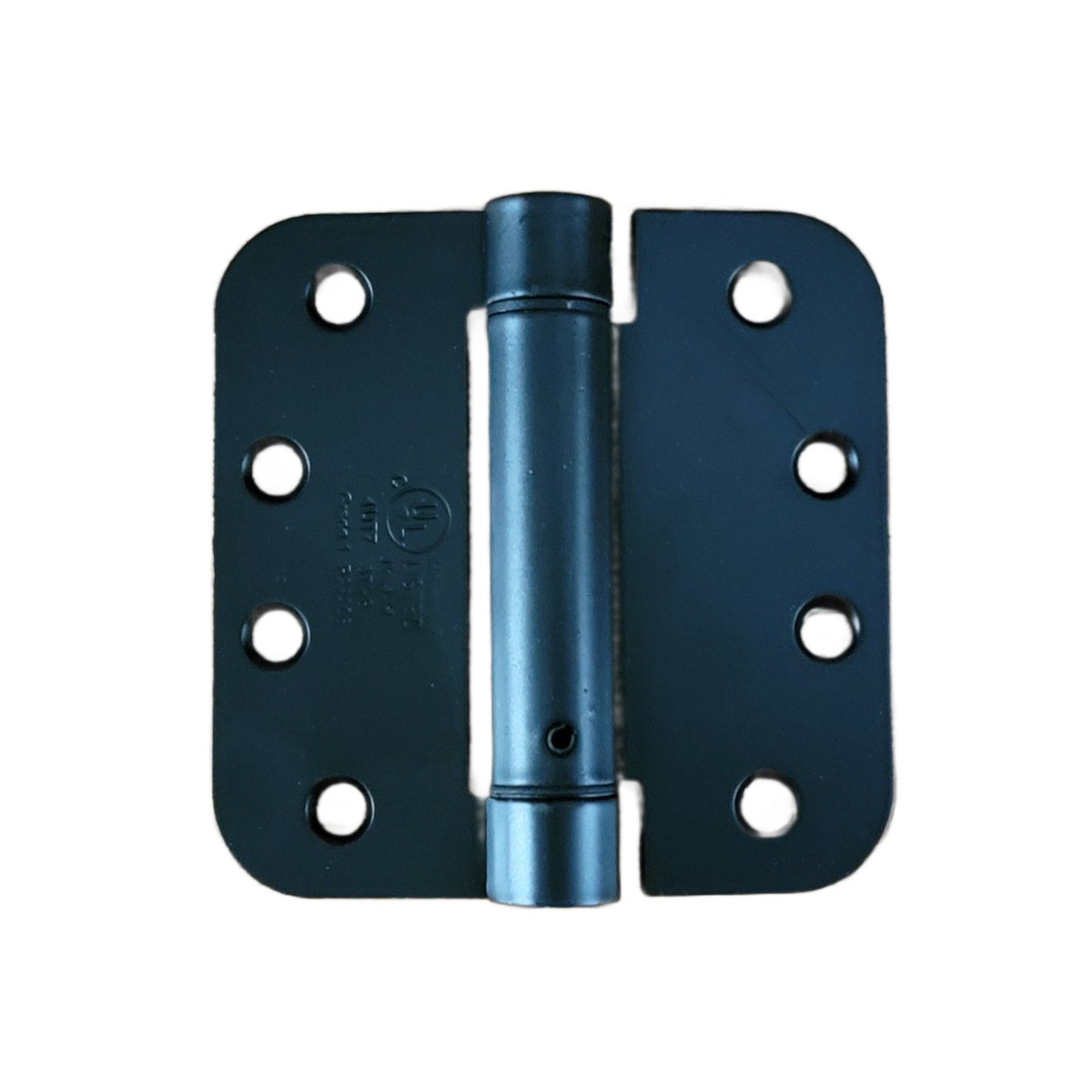 Spring Loaded Hinges - Residential - 4" With 5/8" Radius Corner - Template (Arch) Hole Pattern - Multiple Finishes - 2 Pack