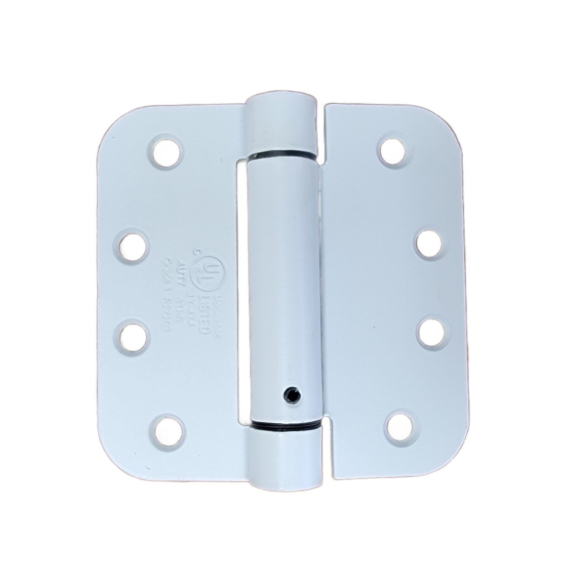 Spring Loaded Hinges - Residential - 4" With 5/8" Radius Corner - Template (Arch) Hole Pattern - Multiple Finishes - 2 Pack