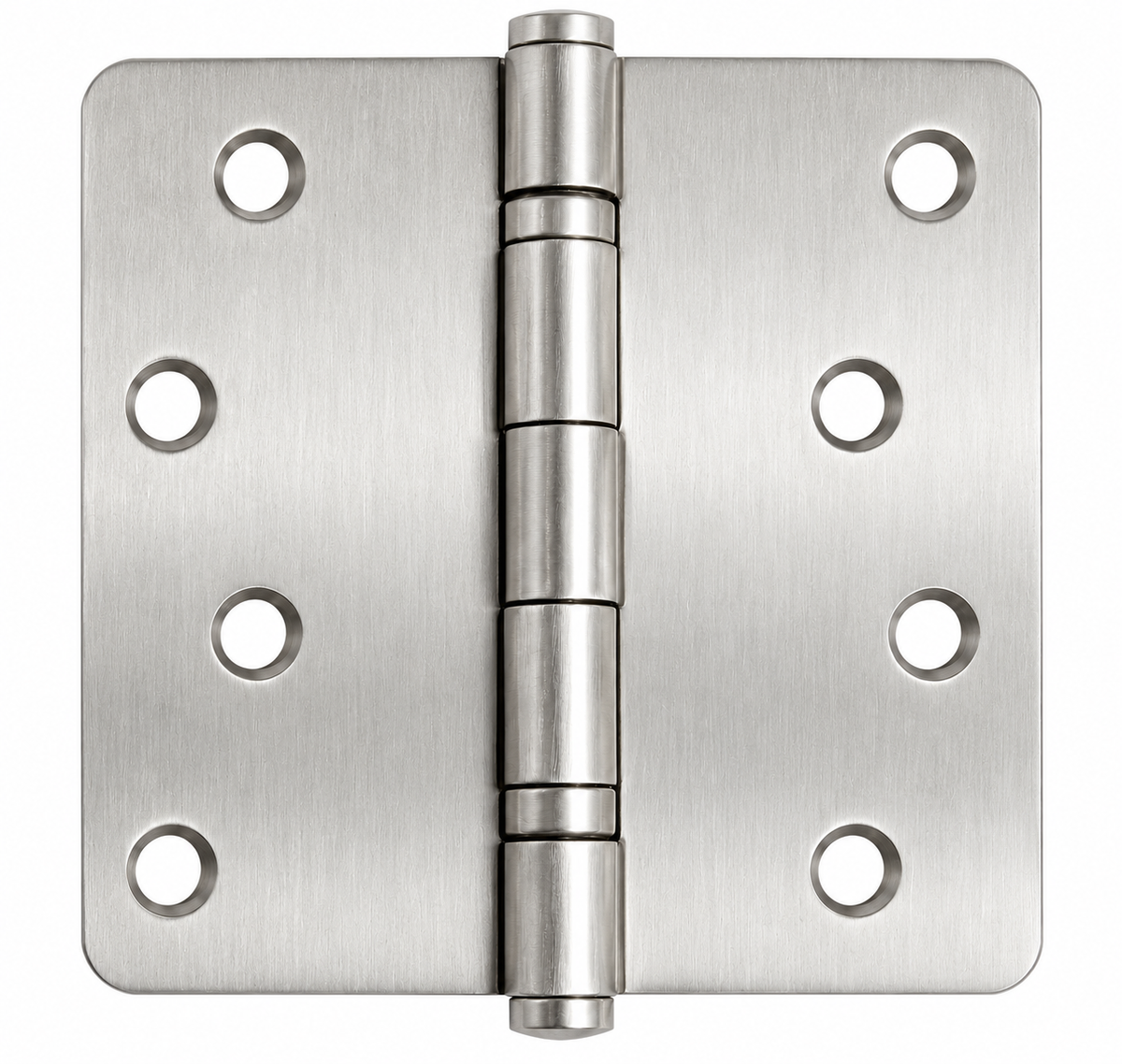 Ball Bearing Door Hinges - 4" With 1/4" Radius Corners - Multiple Finishes - 2 Pack