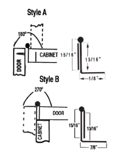 Multi-Purpose Reversing Offset Door Hinge - Loose Pin Or Tight Pin Attaching Method - Multiple Finishes Available - 2 Pack