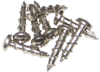 Cabinet Hinge P.H. Screws – Two Finishes Available - 6 x 1" Coarse Thread
