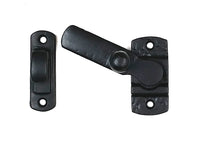 180 degree swivel lift latch for gates, featuring a flip latch design and durable black finish for secure closure.