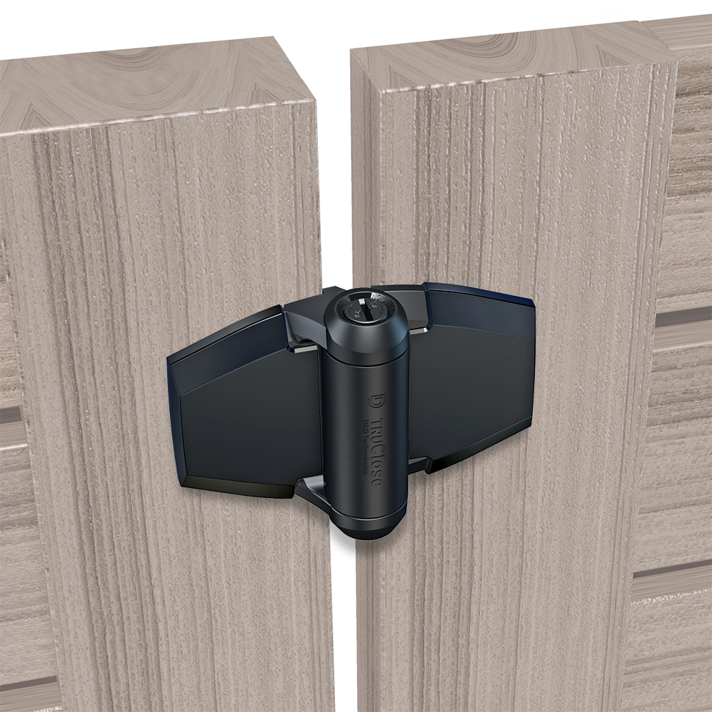 Adjustable Gate Spring Hinge - Black For Fixed Gate Gap (13/16") Tca3L2S3Bt - For Vinyl And Wood Gates