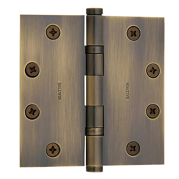 4.5" X 4.5" Baldwin Ball Bearing Architectural Hinges - Multiple Finishes Available - Single Hinge
