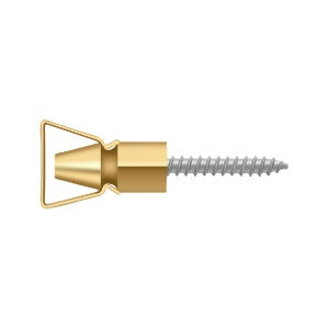 Shutter door holder with a gold finish and screw, available in multiple sizes and sold individually.