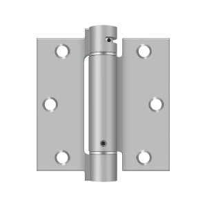 Self-closing spring hinges, 3 1/2" square, designed for residential doors, sold in a 2 pack for easy installation.