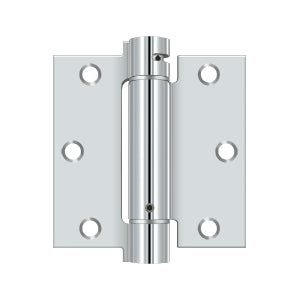 Self-closing spring hinges, 3 1/2 inches square, ideal for residential doors, sold in a convenient 2 pack.