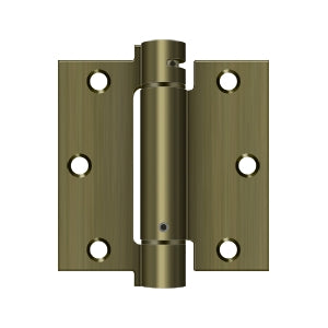 Residential self-closing spring hinges, 3 1/2 inches square, sold in a convenient 2 pack for easy installation.