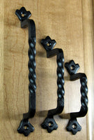 Cabinet Knobs - Twisted Iron Pulls, Old World Style Cabinet And Drawer Pulls
