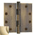 4.5" x 4.5" Baldwin Ball Bearing Architectural Hinges - Multiple Finishes Available - Door Hinges Lifetime Brass - 6