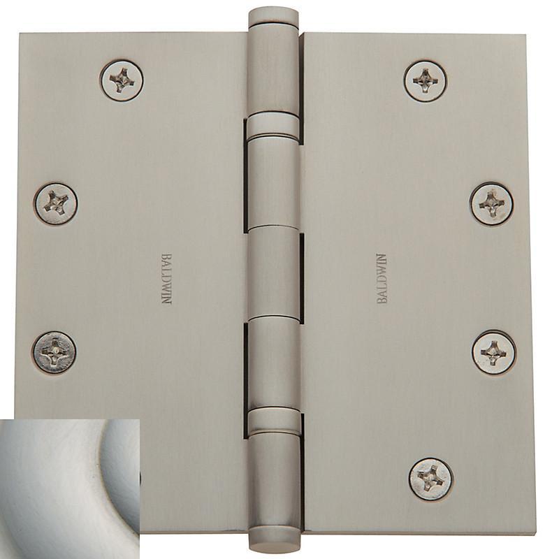 5" x 5" Baldwin Architectural Hinges, Ball Bearing - Door Hinges Lifetime Satin Nickel - 4