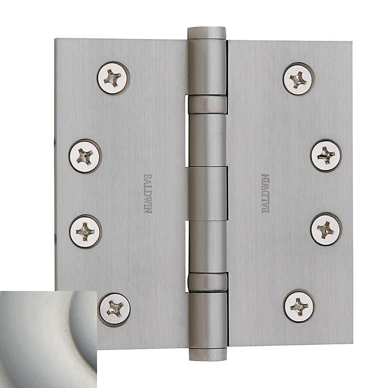 4" x 4" Baldwin Ball Bearing Architectural Hinges - Multiple Finishes Available - Door Hinges Lifetime Satin Nickel - 7