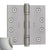 4" x 4" Baldwin Ball Bearing Architectural Hinges - Multiple Finishes Available - Door Hinges Lifetime Satin Nickel - 7