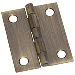 1-1/2" x 1-1/4" Small Broad Hinges - Multiple Finishes Available - 2 Pack