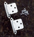 Self Closing Cabinet Hinges - Flush Mounted - Multiple Finishes Available - Sold in Pairs - Self Closing Cabinet Hinges White Finish - 6