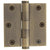 3" x 3" Baldwin Architectural Hinges - Multiple Finishes Available - Door Hinges Satin Brass & Black - 5