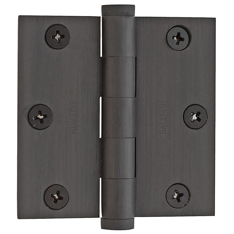3" x 3" Baldwin Architectural Hinges - Multiple Finishes Available - Door Hinges Oil Rubbed Bronze - 2