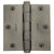 3-1/2" x 3-1/2" Baldwin Architectural Hinges - Multiple Finishes Available - Door Hinges Antique Nickel, Dull - 7