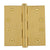 4" x 4" Baldwin Architectural Hinges - Multiple Finishes Available - Door Hinges Polished Brass - 1