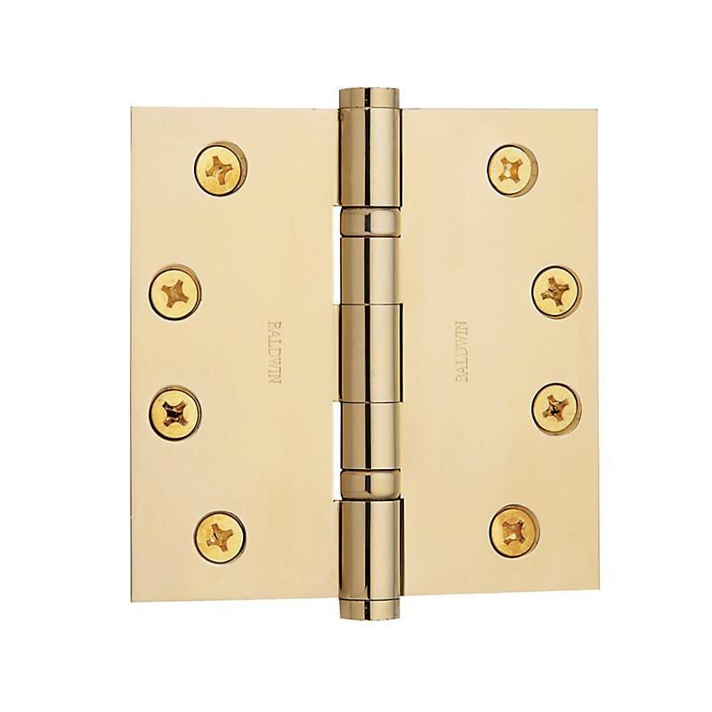 4" x 4" Baldwin Ball Bearing Architectural Hinges - Multiple Finishes Available - Door Hinges Lifetime Brass - 6