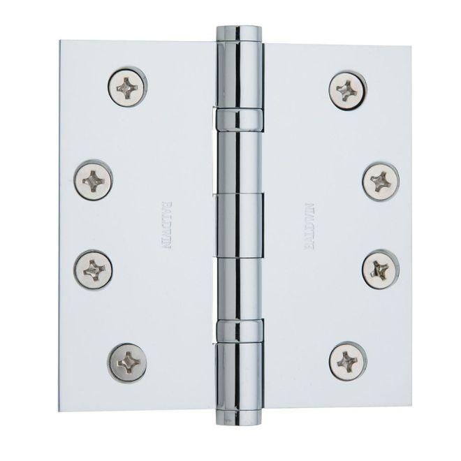 4x4 Baldwin ball bearing architectural hinge in various finishes, designed for durability and smooth operation.