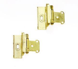 Self Closing Cabinet Hinges - Full Wrapped- Sold in Pairs - Multiple Finishes - Self Closing Cabinet Hinges Polish Brass - 1