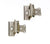 Self Closing Cabinet Hinges - Full Wrapped- Sold in Pairs - Multiple Finishes - Self Closing Cabinet Hinges Satin Nickel Finish - 2