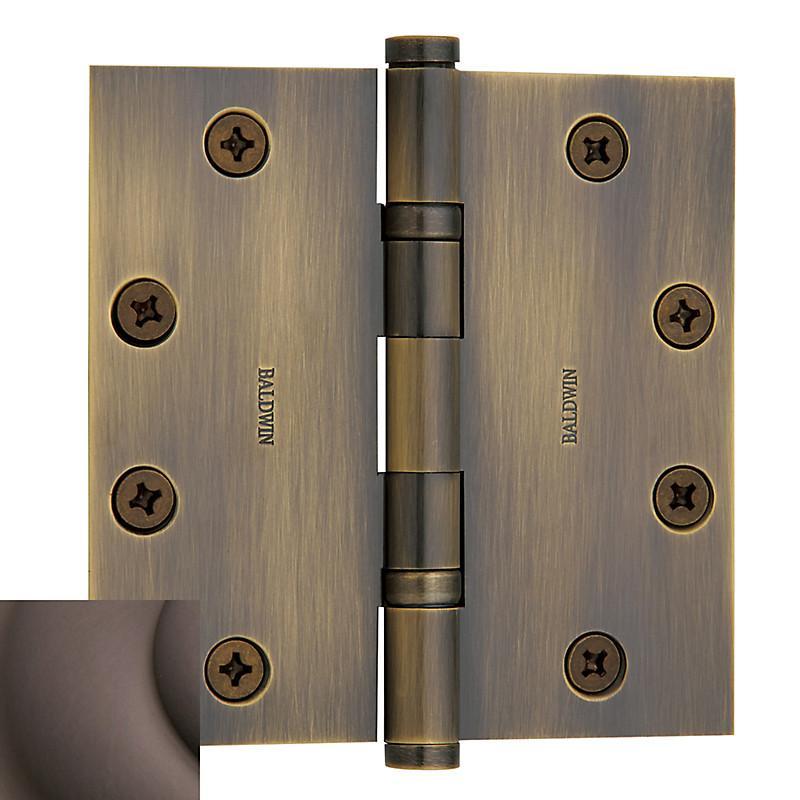 4.5" x 4.5" Baldwin Ball Bearing Architectural Hinges - Multiple Finishes Available - Door Hinges Venetian Bronze - 4