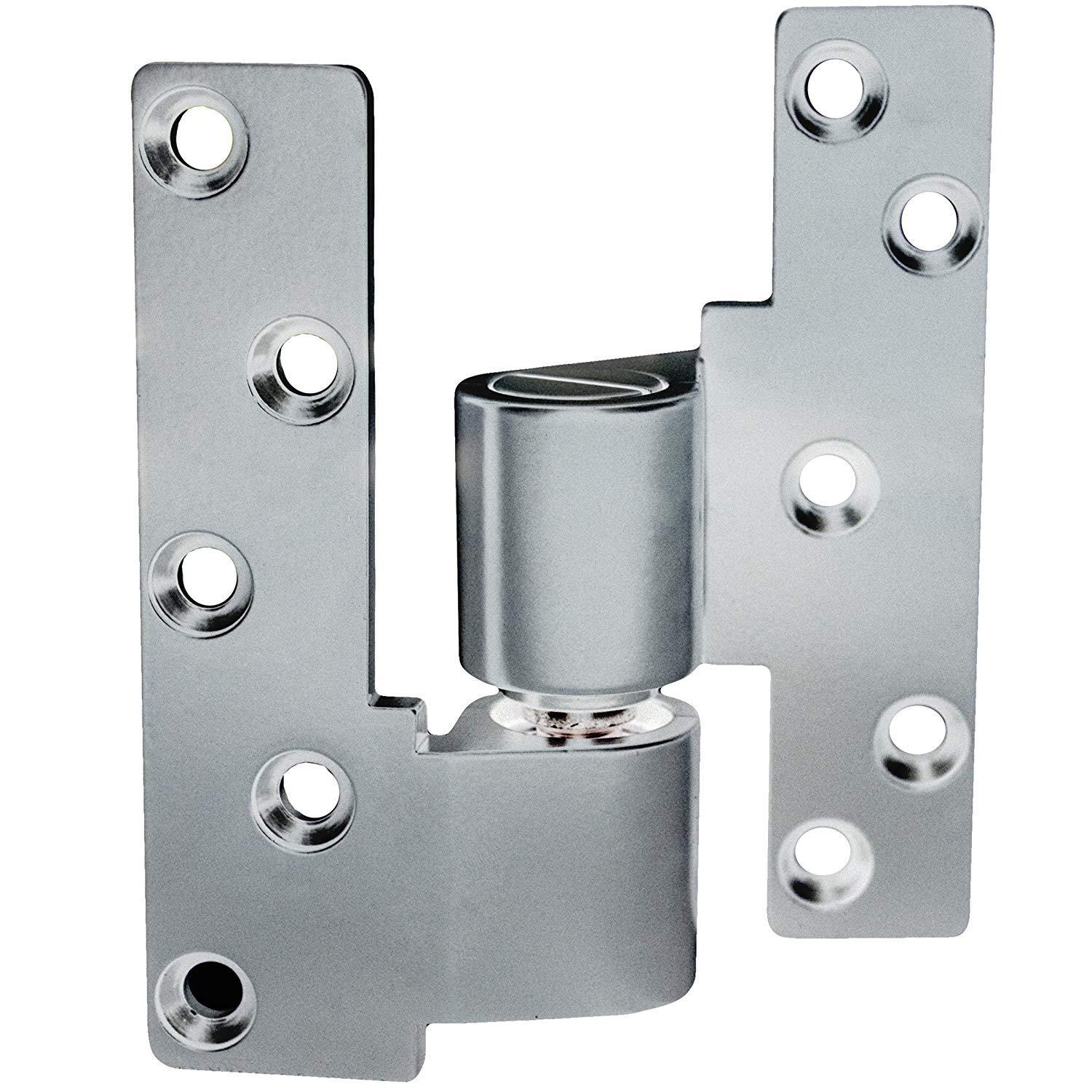 Intermediate pivot door hinges designed for metal frame doors, suitable for 1/8" recessed or face frame applications.