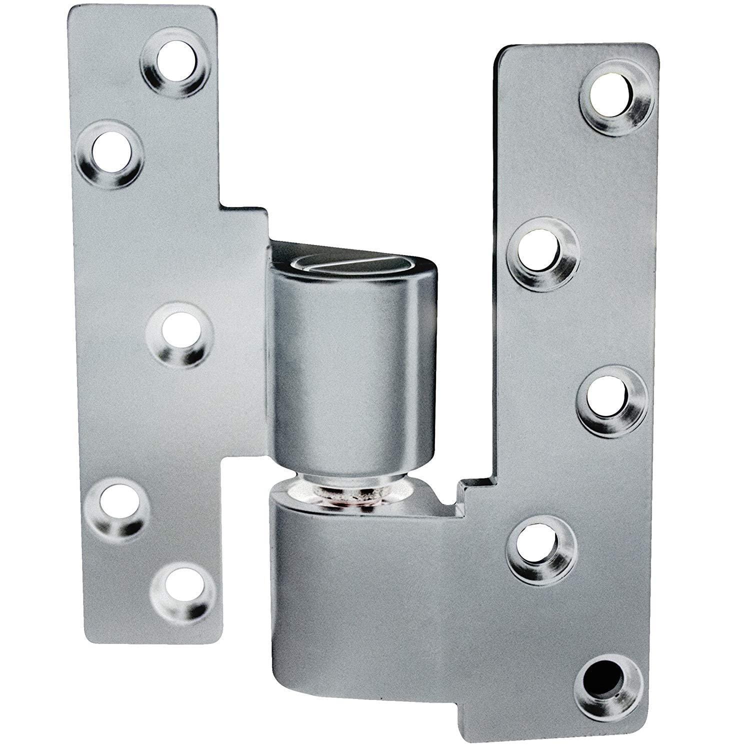 Intermediate pivot door hinges designed for metal frame doors, suitable for 1/8" recessed or face frame applications.