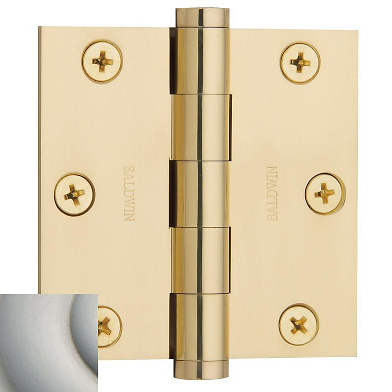 3" x 3" Baldwin Architectural Hinges - Multiple Finishes Available - Door Hinges Satin Nickel - 3