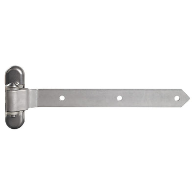 180° 3-Way Adjustable Strap Hinges - For Wooden Gates Up To 770 Lbs - Multiple Sizes Available - Stainless Steel Finish - 2 Pack