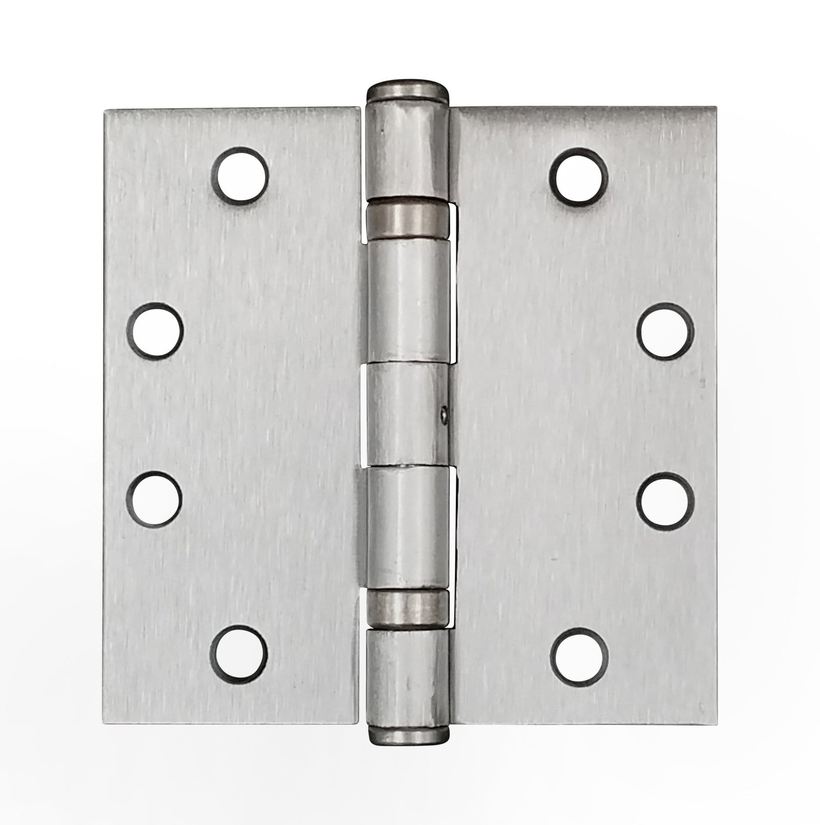 4 1/2" X 4 1/2" With Square Corners Satin Chrome Commercial Ball Bearing Hinge - Sold In Pairs