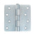 Hager Five Knuckle Plain Bearing Hinges - 4" Inch With 1/4" Radius - Multiple Finishes - 3 Pack