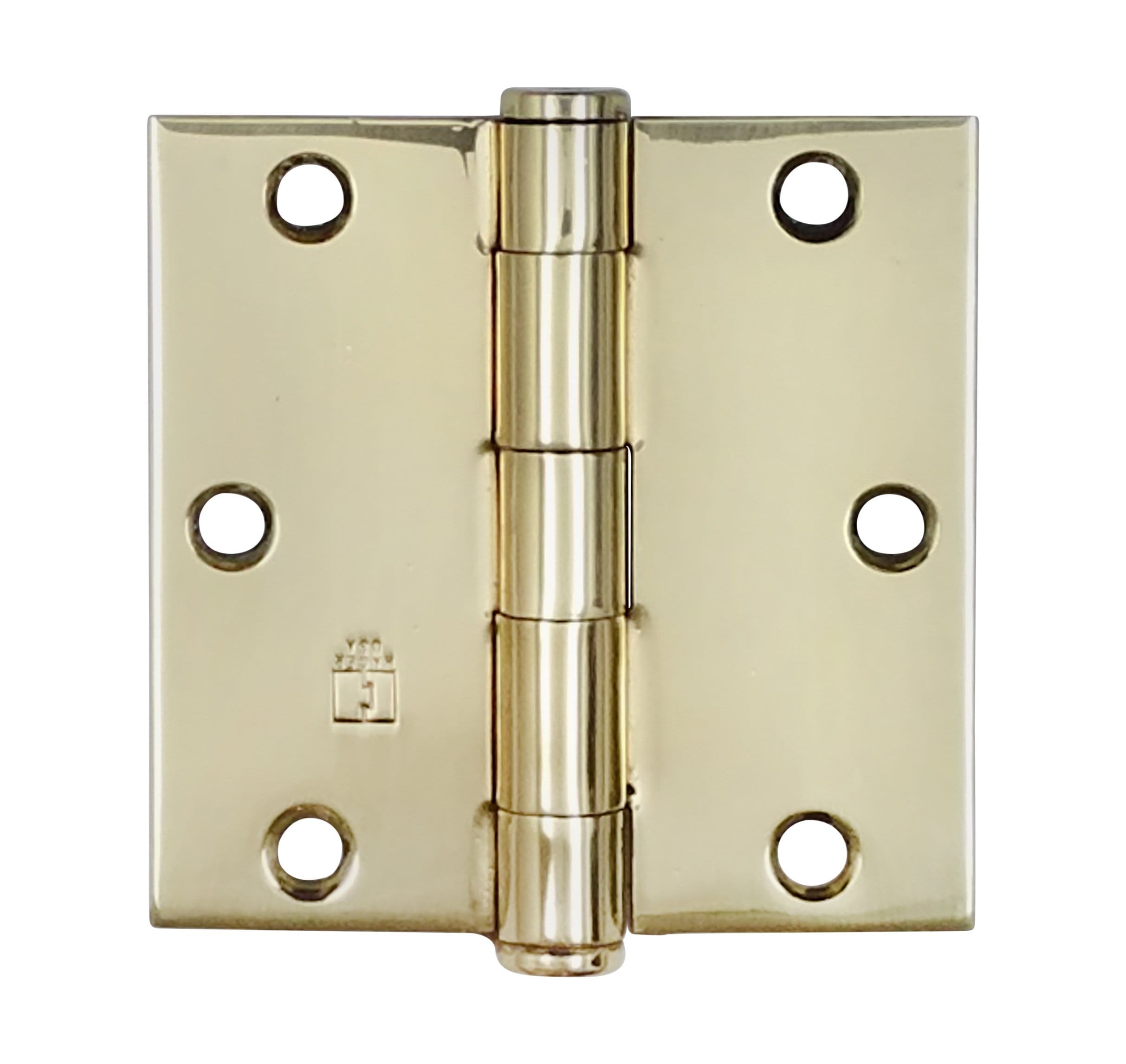 Hager 3.5-inch square door hinge in multiple finishes, sold individually for durable door installation.