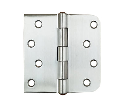 316 Grade Stainless Steel Security Hinges 4" With 5/8" Square Corner - Highly Rust Resistant - 3 Pack