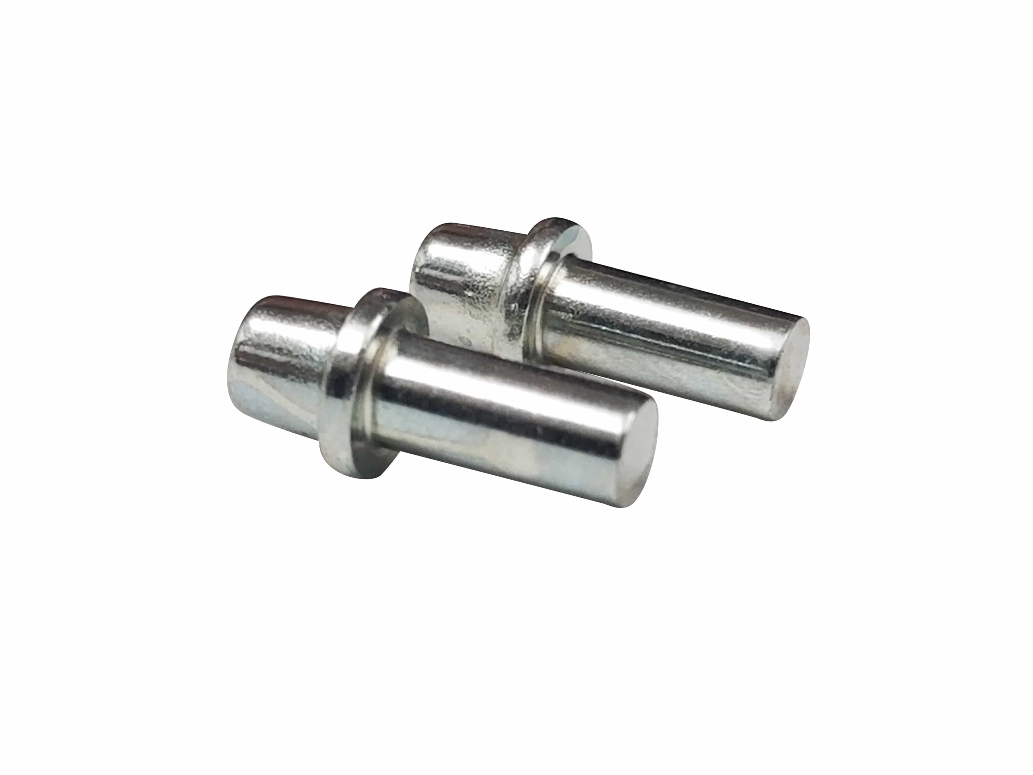 Double action hinge tension pin replacement set, includes two durable metal pins for secure hinge functionality.