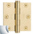 3" x 3" Baldwin Architectural Hinges - Multiple Finishes Available - Door Hinges Polished Chrome - 4