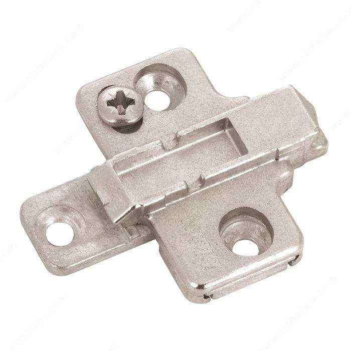Wing Mounting Plate - Two Pieces - 0 Mm Height - Nickel Finish - Sold Individually