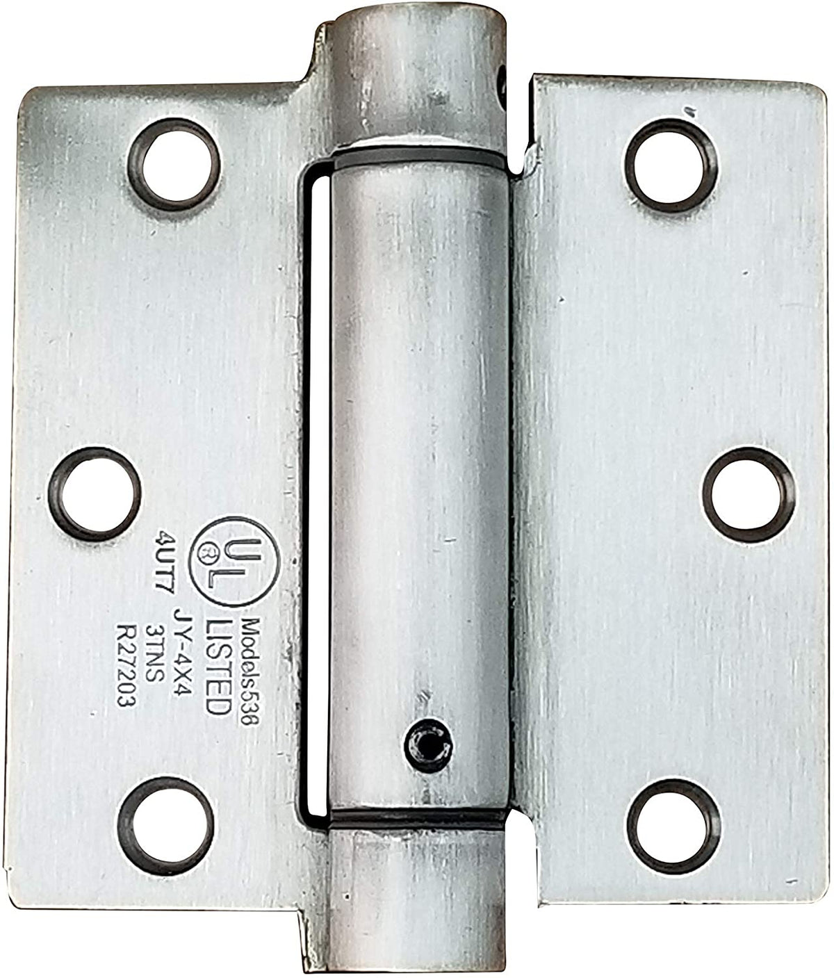 Residential Self-Closing Spring Hinges 3 1/2" Square - Stainless Steel - 2 Pack