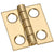 3/4" X 11/16" Small Medium Hinges - Solid Brass - 4 Pack