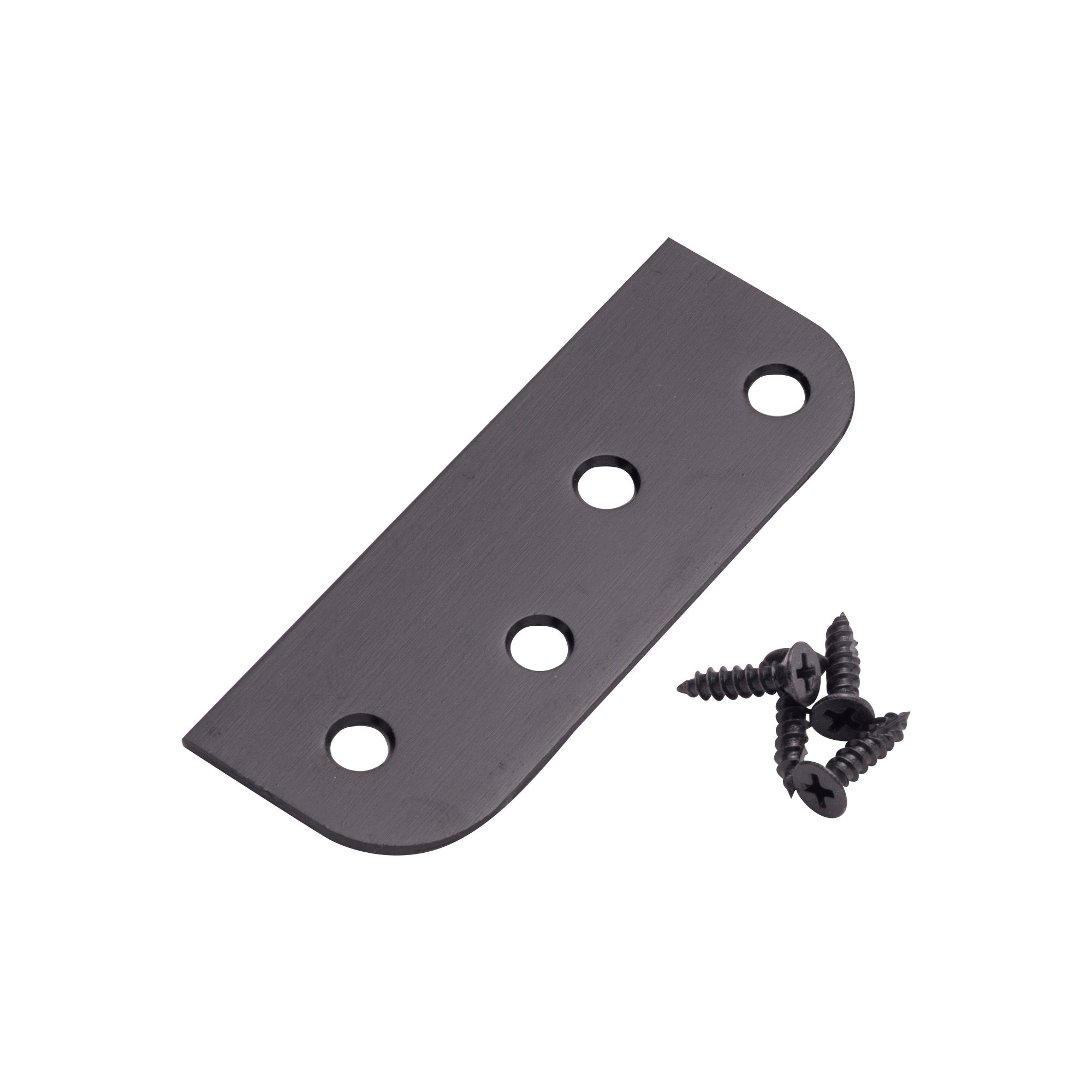 Hinge blanks filler plates with screws, 4 inches, available in multiple finishes, sold in a pack of three.