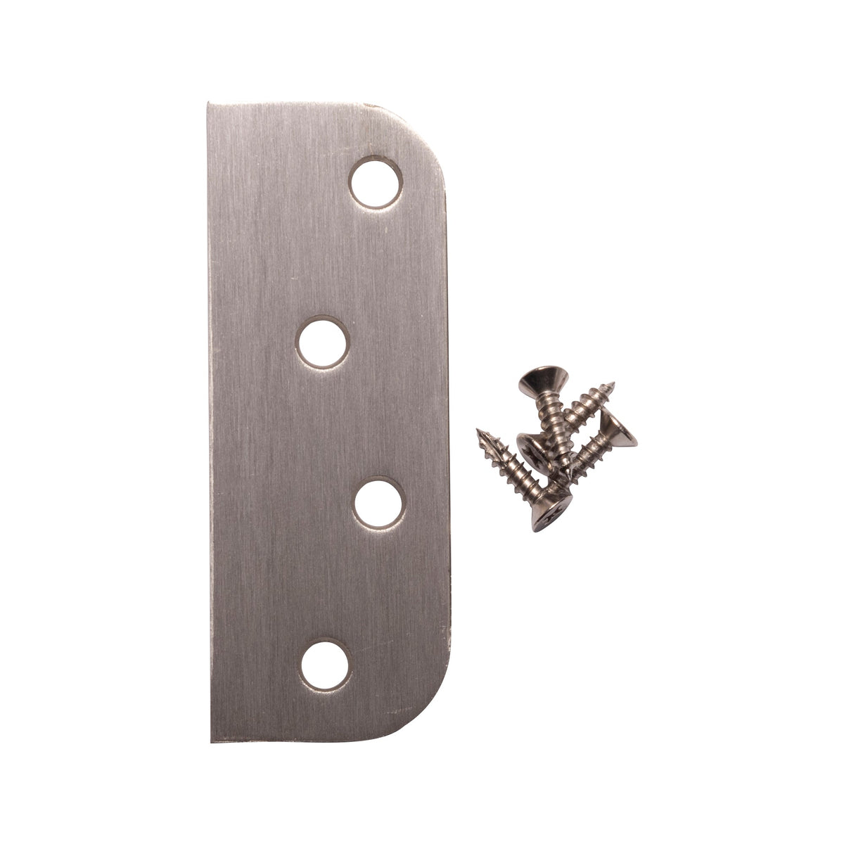 Hinge Blanks - Filler Plates with Screws - 4 Inches - Multiple Finishes Available - 3 Pack