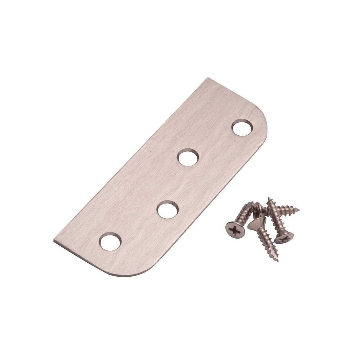 Hinge Blanks - Filler Plates with Screws - 4 Inches - Multiple Finishes Available - 3 Pack
