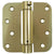 Spring Loaded Hinges - Residential - 4" With 5/8" Radius Corner - Multiple Finishes - 2 Pack