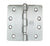 Residential Ball Bearing Hinges - Ball Bearing Door Hinges - 4" With 1/4" Radius Corners  - Template Timely Arch Hole Pattern - Multiple Finishes - 3 Pack