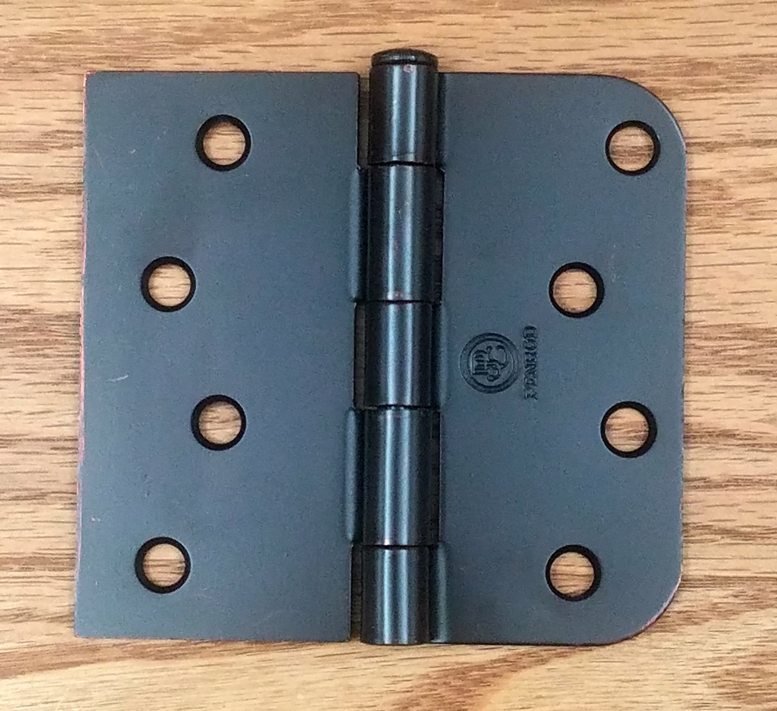 Residential oil rubbed bronze door hinges, 4" x 4.25", 5/8" square, plain bearing, sold in a 2 pack.