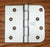 Residential Satin Nickel Door Hinges - 4" Inch X 4.25" Inch With 5/8" Inch Square - Plain Bearing - 2 Pack