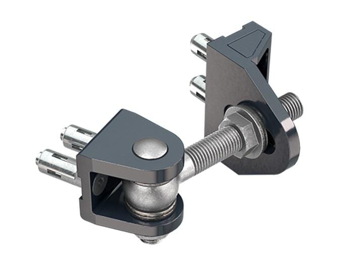 180° 3-way adjustable weld-on gate hinge for gates up to 440 lbs, available in multiple finishes, sold in 2 pack.