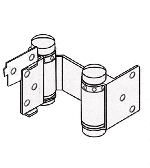 Double Action Spring Hinges - Double Action Hinge With Hold Open - 3 Inch Light Duty - Multiple Finishes - 2 Pack